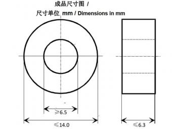 Silicon rubber amorphous toroidal core for toroid transformer