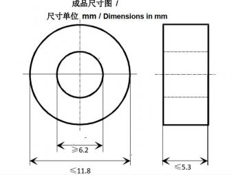 Amorphous toroidal core for inductor