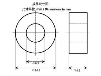 Epoxy resin amorphous toroidal core for inductor