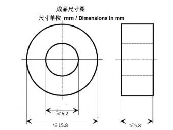 Epoxy resin amorphous toroid core for coil